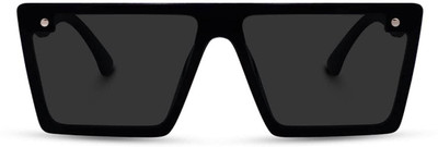 DKERAOD Wrap-around Sunglasses(For Men & Women, Black)