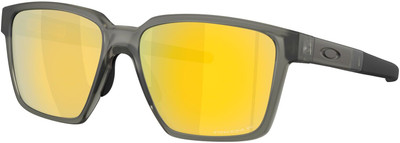 OAKLEY Rectangular Sunglass(For Men & Women, Golden)