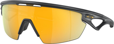 OAKLEY Rectangular Sunglass(For Men & Women, Golden)