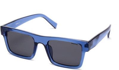 MESPEE Rectangular Sunglasses(For Men & Women, Black)