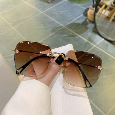 The Magnifique Rectangular Sunglasses(For Men & Women, Brown)