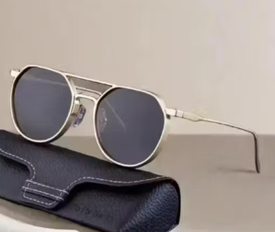 Onevision Aviator, Oval, Over-sized, Round, Retro Square, Shield Sunglasses(For Men & Women, Black)