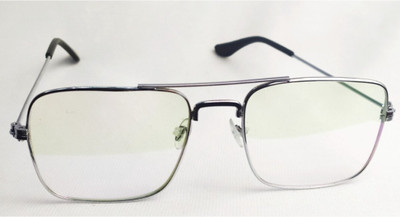 m a enterprises Retro Square Sunglasses(For Men, Clear)