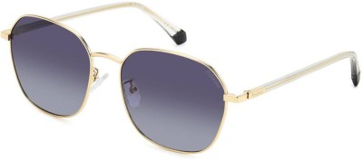 POLAROID Aviator Sunglasses(For Men & Women, Grey, Blue)