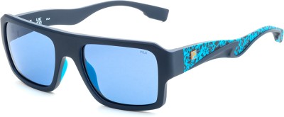 FILA Retro Square Sunglasses(For Men, Blue)