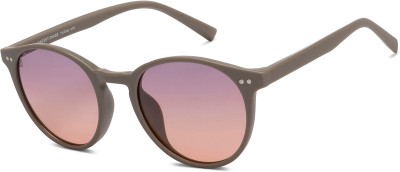 VINCENT CHASE by Lenskart Round Sunglasses(For Women, Pink)