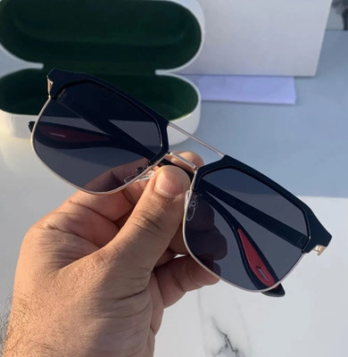 Sunglance Aviator, Wayfarer Sunglasses(For Men & Women, Black)