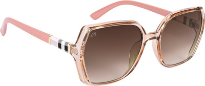 AISLIN Butterfly, Rectangular Sunglasses(For Women, Brown)
