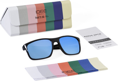 IDEE Rectangular Sunglasses(For Men, Blue)