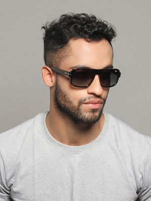 IDEE Retro Square Sunglasses(For Men, Green)