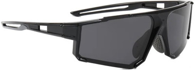 SAVYA Rectangular, Retro Square, Sports, Round Sunglasses(For Boys & Girls, Black)