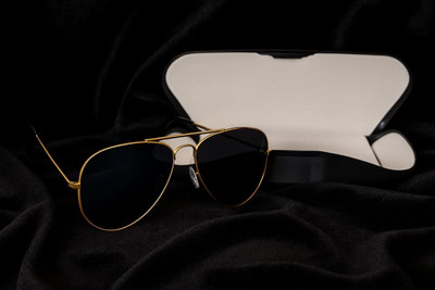 AURELIN Aviator Sunglasses(For Men & Women, Black)