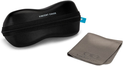 VINCENT CHASE by Lenskart Round Sunglasses(For Men & Women, Grey)