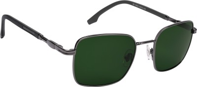 Roadster Retro Square, Wayfarer Sunglasses(For Men & Women, Green)