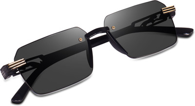 Dannilo Rectangular Sunglasses(For Boys & Girls, Black)