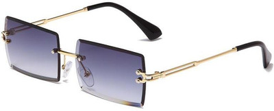 Eyenaks Retro Square, Rectangular Sunglasses(For Men & Women, Violet)