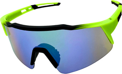 Matteo Bianchi Wrap-around Sunglasses(For Men & Women, Purple)