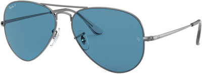 Ray-Ban Rectangular Sunglasses(For Men & Women, Blue)