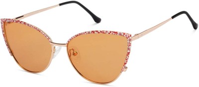 VINCENT CHASE Cat-eye Sunglasses(For Women, Yellow)