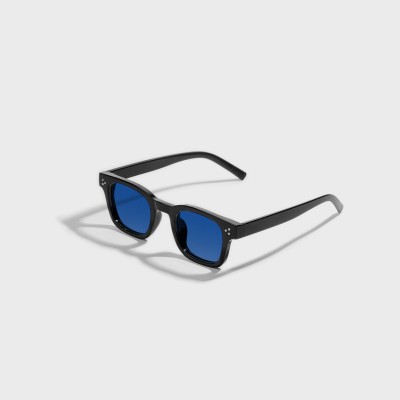 SAM AND MARSHALL Retro Square Sunglasses(For Men & Women, Blue)