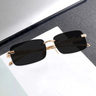 Supreno Retro Square Sunglasses(For Men & Women, Black)