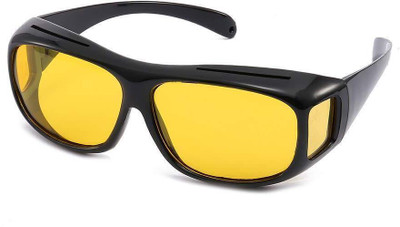 CASSOWARY Wrap-around Sunglasses(For Men & Women, Yellow)