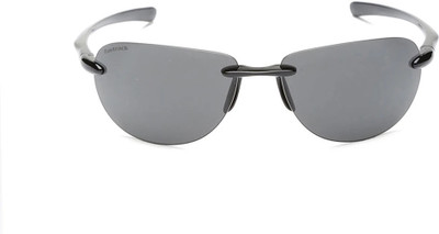 Fastrack Oval Sunglasses(For Men & Women, Black)
