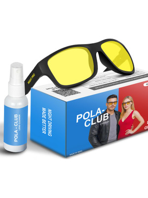 POLA-CLUB Wrap-around Sunglasses(For Men & Women, Yellow)