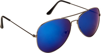 NuVew Aviator Sunglasses(For Men & Women, Blue, Violet)