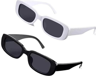Shopstream Cat-eye Sunglasses(For Men & Women, Black)