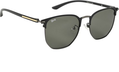 Gynk Clubmaster Sunglasses(For Men & Women, Green)