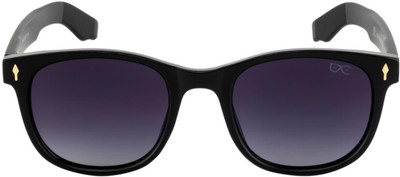 HEXXA Over-sized, Rectangular, Retro Square, Wrap-around Sunglasses(For Men, Clear)