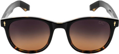 HEXXA Over-sized, Rectangular, Retro Square, Wrap-around Sunglasses(For Men, Clear)
