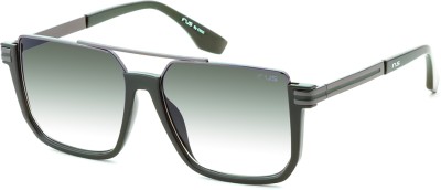 IRUS Retro Square Sunglasses(For Men, Green)