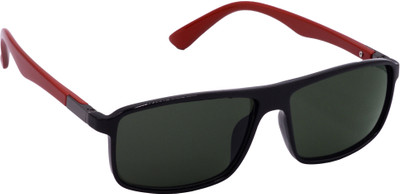 Redleaf Rectangular Sunglasses(For Men & Women, Green)