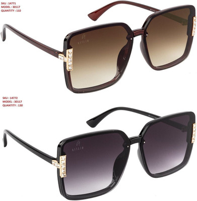 OKU one Spectacle  Sunglasses(For Men & Women, Brown, Black)