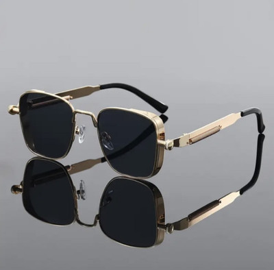 ARICKS Retro Square Sunglasses(For Men & Women, Black)