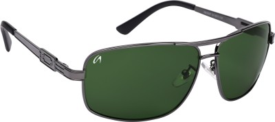 AISLIN Wayfarer, Rectangular Sunglasses(For Men, Green)