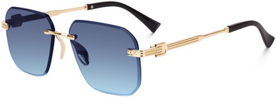 Being Better Rectangular, Over-sized Sunglasses(For Men & Women, Blue)