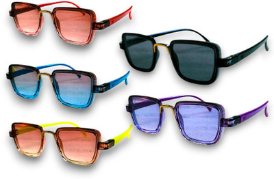 kbkids Rectangular Sunglasses(For Boys & Girls, Multicolor)