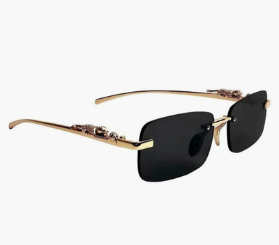 RAMESHTA Rectangular Sunglasses(For Boys & Girls, Black)