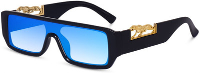 VALWICK Rectangular Sunglasses(For Men & Women, Blue)