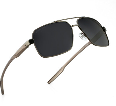 ROYAL SON Wrap-around Sunglasses(For Men, Black)