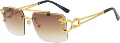 Netwiz Aviator Sunglasses(For Men & Women, Brown)
