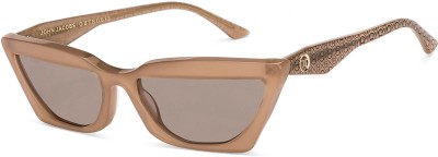 john jacobs Cat-eye Sunglasses(For Men & Women, Brown)