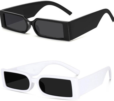 Rectangular Sunglasses(For Men, Black)