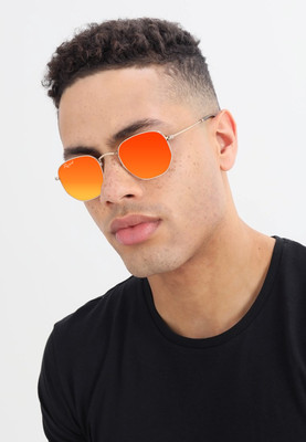 RESIST EYEWEAR Rectangular Sunglasses(For Men & Women, Orange)