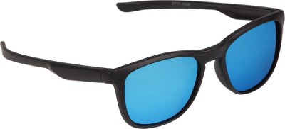 GANSTA Wayfarer Sunglasses(For Men & Women, Black, Blue)