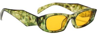 ARICKS Retro Square Sunglasses(For Men & Women, Yellow)