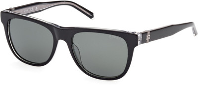 GUESS Rectangular Sunglasses(For Men, Green)